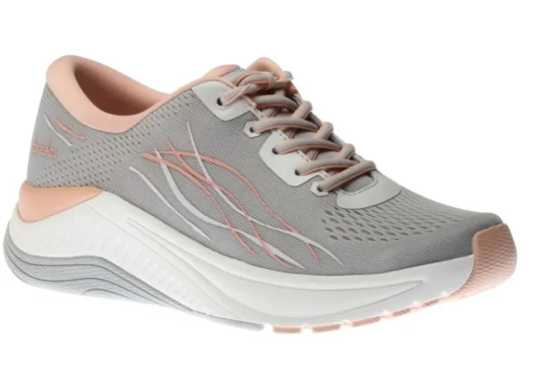 Dansko Pace Light Grey Mesh Lace-Up Walking Shoe | Women Women's Walking | Women's Running