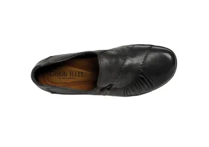 Cobb Hill Paulette Black Slip-On Flat | Women Women's Casual