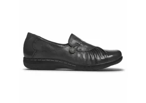 Cobb Hill Paulette Black Slip-On Flat | Women Women's Casual