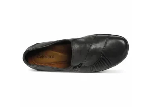 Cobb Hill Paulette Black Slip-On Flat | Women Women's Casual