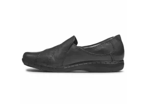 Cobb Hill Paulette Black Slip-On Flat | Women Women's Casual