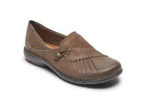 Cobb Hill Paulette Stone Nubuck Slip-On Flat | Women Women's Casual