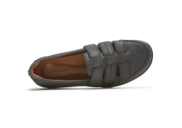 Cobb Hill Penfield Black Strappy Slip-On Fisherman Sandal | Women Women's Walking | Women's Sandal