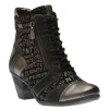 Remonte Posen Black Print Lace-Up Ankle Boot | Women Women's Dress Casual | Women's Dress Boot