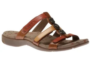 Taos Prize 3 Harvest Multicolour Leather Slide Sandal | Women Women's Slide