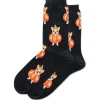 Hotsox PumpkinCorgiCrew Blk | Socks