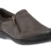 Earth Rapid Randall Dark Grey Zipper Slip-On Shoe | Women Women's Walking | Women's Casual