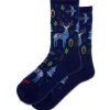 Hotsox Reindeer Crew Navy | Socks