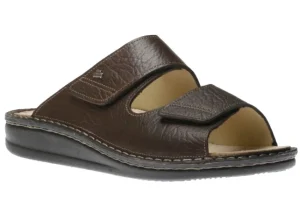 Finn Comfort Riad Men's Brown Leather Slide Sandal | Men's Slide