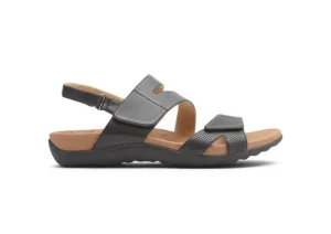 Rockport Ridge Asym V Black | Women Women's Sandal