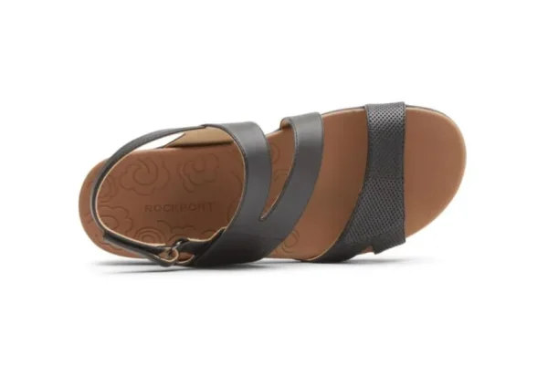 Rockport Ridge Asym V Black | Women Women's Sandal