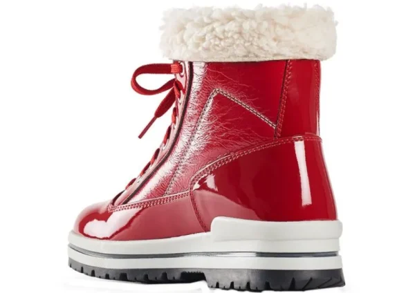 Olang Rimini Lace-Up Red Patent Winter Ankle Boot | Women Women's Boot