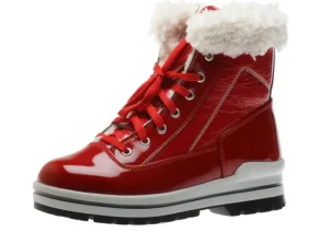 Olang Rimini Lace-Up Red Patent Winter Ankle Boot | Women Women's Boot