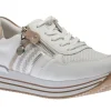 Remonte Rock Lace Zip White | Women Women's Walking