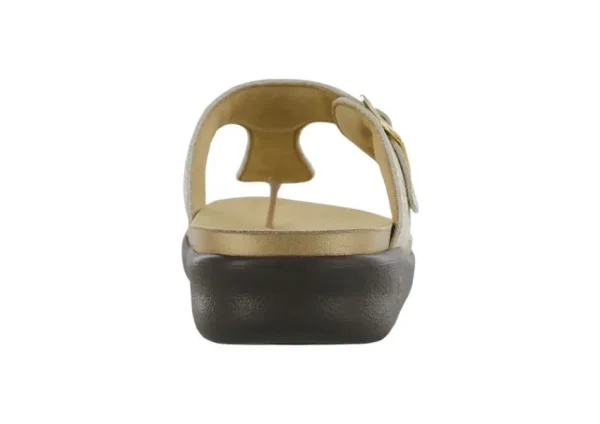 SAS Shoes Sanibel Shiny Gold Thong Sandal | Women Women's Toe Thong | Women's Sandal