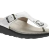 SAS Shoes Sanibel White Snake Thong Sandal | Women Women's Toe Thong