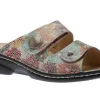 Finn Comfort Sansibar Monet Multicolour Leather Slide Sandal | Women Women's Slide | Women's Sandal