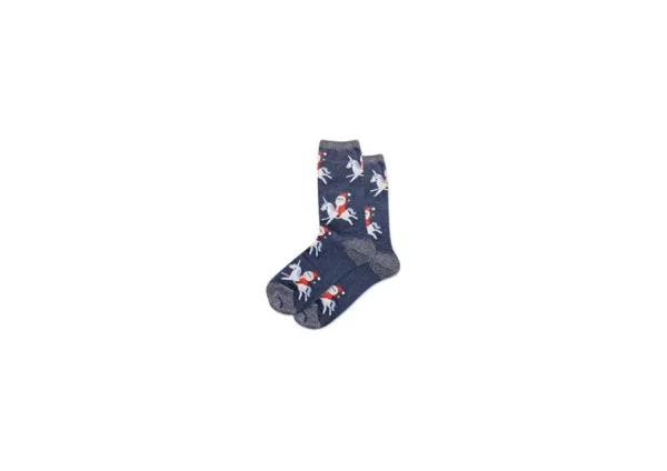 Hotsox Santa Unicorn Denim | Socks