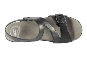 Dansko Shari Black Leather Sandal | Women Women's Sandal