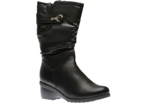 Shoe tech Side Zip Black Vegan Winter Boot | Women Women's Boot