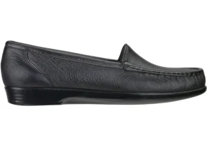 SAS Shoes Simplify Black Leather Slip On Loafer | Women Women's Casual