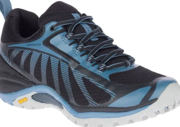 Merrell Siren Edge 3 Waterproof Black / Bluestone Hiking Shoe | Women Women's Walking