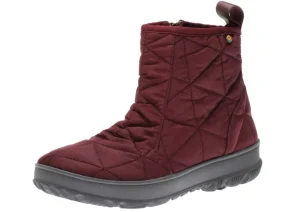 Bogs Snowday Low Wine Lightweight Insulated Winter Boot | Women Women's Rain Boot