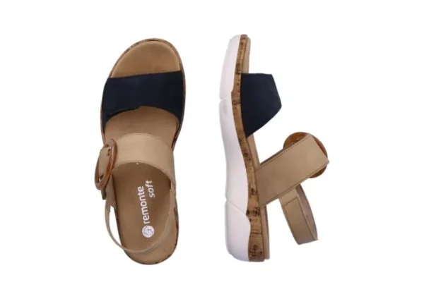 Remonte Soft 2 Velcro Biege | Women Women's Sandal