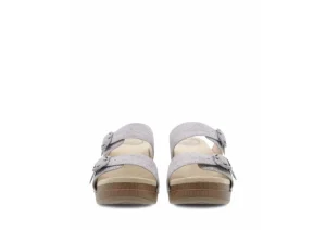 Dansko Sophie Ivory Metallic Leather Slide Sandal | Women Women's Sandal