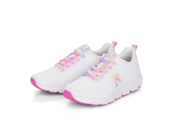 R EVOLUTION Sportec10 White Rainbow Lace-Up Sneaker | Women Women's Walking | Women's Casual