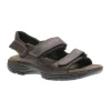 Dunham St Johnsbury Brown Leather Adjustable Sandal | Men's Sandal