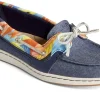 Sperry Starfish Coral Floral Navy Multicolour Boat Shoe | Women Women's Walking | Women's Casual