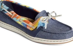 Sperry Starfish Coral Floral Navy Multicolour Boat Shoe | Women Women's Walking | Women's Casual