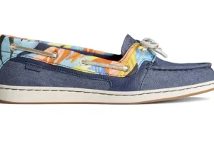 Sperry Starfish Coral Floral Navy Multicolour Boat Shoe | Women Women's Walking | Women's Casual