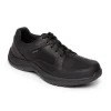 Dunham Stephen Black Leather Waterproof Shoe | Men's Walking