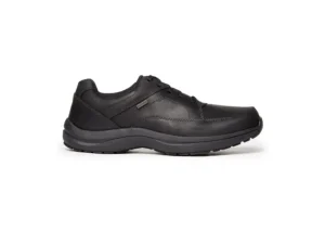 Dunham Stephen Black Leather Waterproof Shoe | Men's Walking