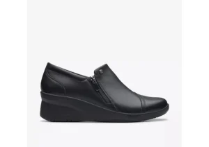 Clarks Suttyn Zip Black | Women Women's Casual