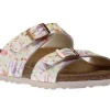 Birkenstock Sydney Vegan Birko-Flor Light Rose Double Strap Slide Sandal | Women Women's Slide | Women's Sandal