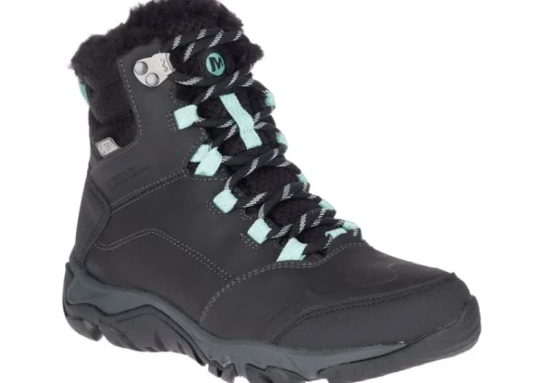 Merrell Thermo Fractal Mid Waterproof Black Boot | Women Women's Boot