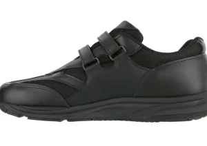 SAS Shoes TMV Black Leather Mesh Walking Shoe | Women Women's Walking