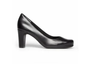 Rockport Total Motion Black Leather Heel Dress Pump | Women Women's Dress