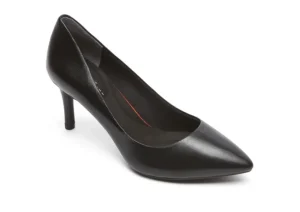 Rockport Total Motion Black Leather Pointed Toe Heel Dress Pump | Women Women's Dress