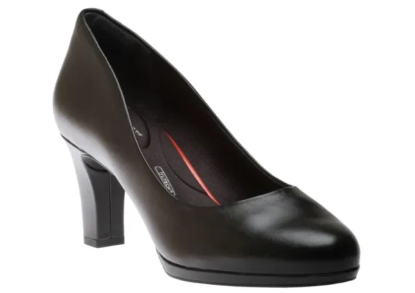 Rockport Total Motion Leah Black Leather Dress Pump | Women Women's Dress