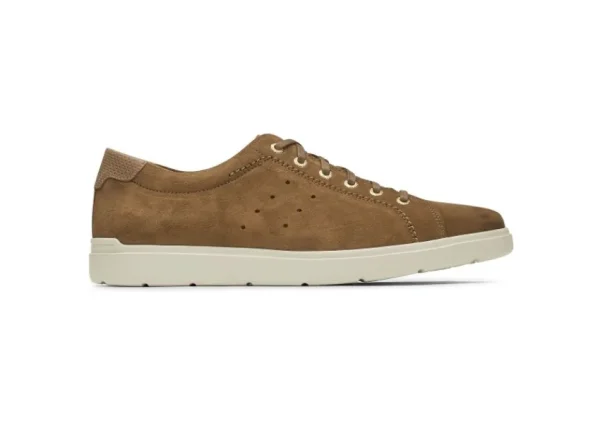 Rockport Total Motion Lite Tan Suede Lace-Up Sneaker | Men's Walking | Men's Dress Casual