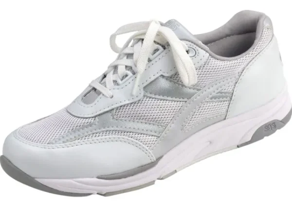 SAS Shoes Tour Silver Mesh Lace-Up Sneaker | Women Women's Walking