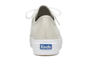 Keds Triple Kick Silver Lace-Up Platform Tennis Sneaker | Women Women's Casual