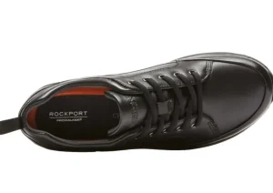 Rockport Trustride Waterproof Black Leather Lace-Up Sneaker | Women Women's Casual