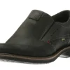 Ecco Turn Black Leather Gore-Tex Waterproof Slip-On Shoe | Men's Casual