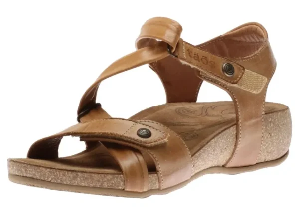 Taos Universe Camel Leather Z-Strap Sandal | Women Women's Sandal