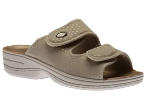 Italian Comf Velcro Biege PD | Women Women's Slide